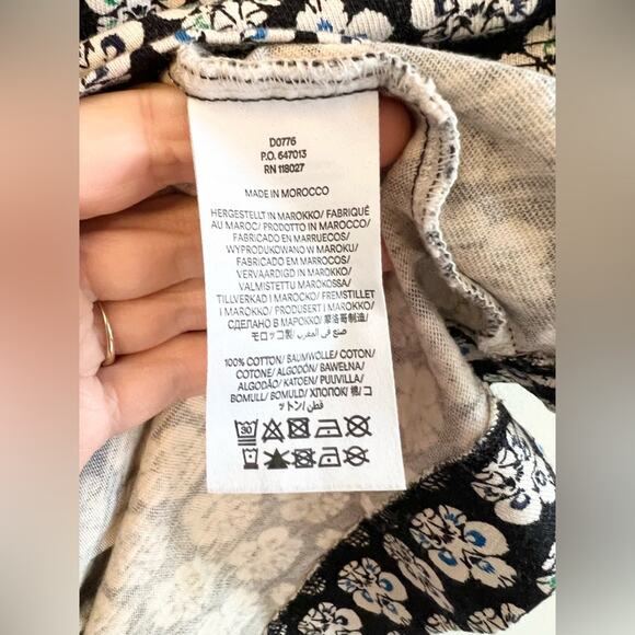 Boden Penelope jersey dress long sleeve carnation stamp 100% cotton knit spring - Picture 6 of 12